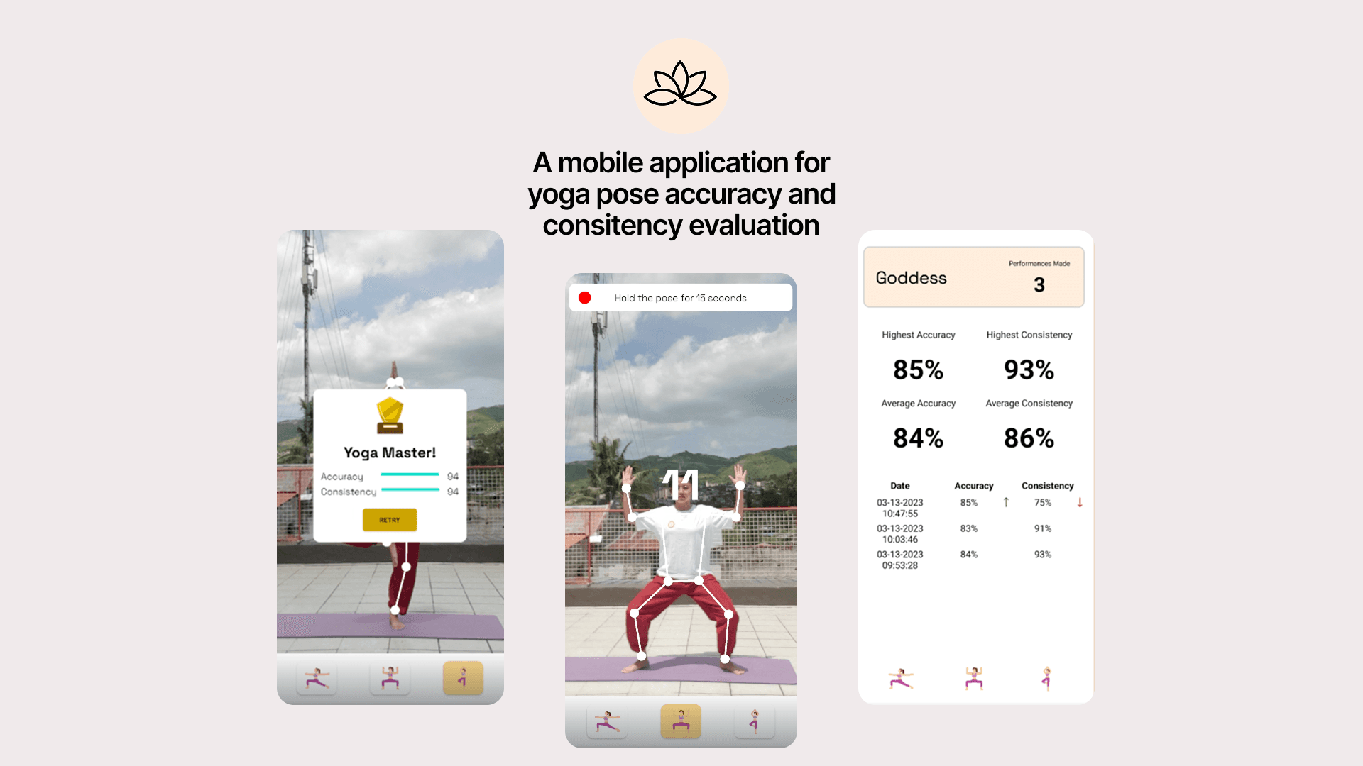 Screenshot of Motion app interface